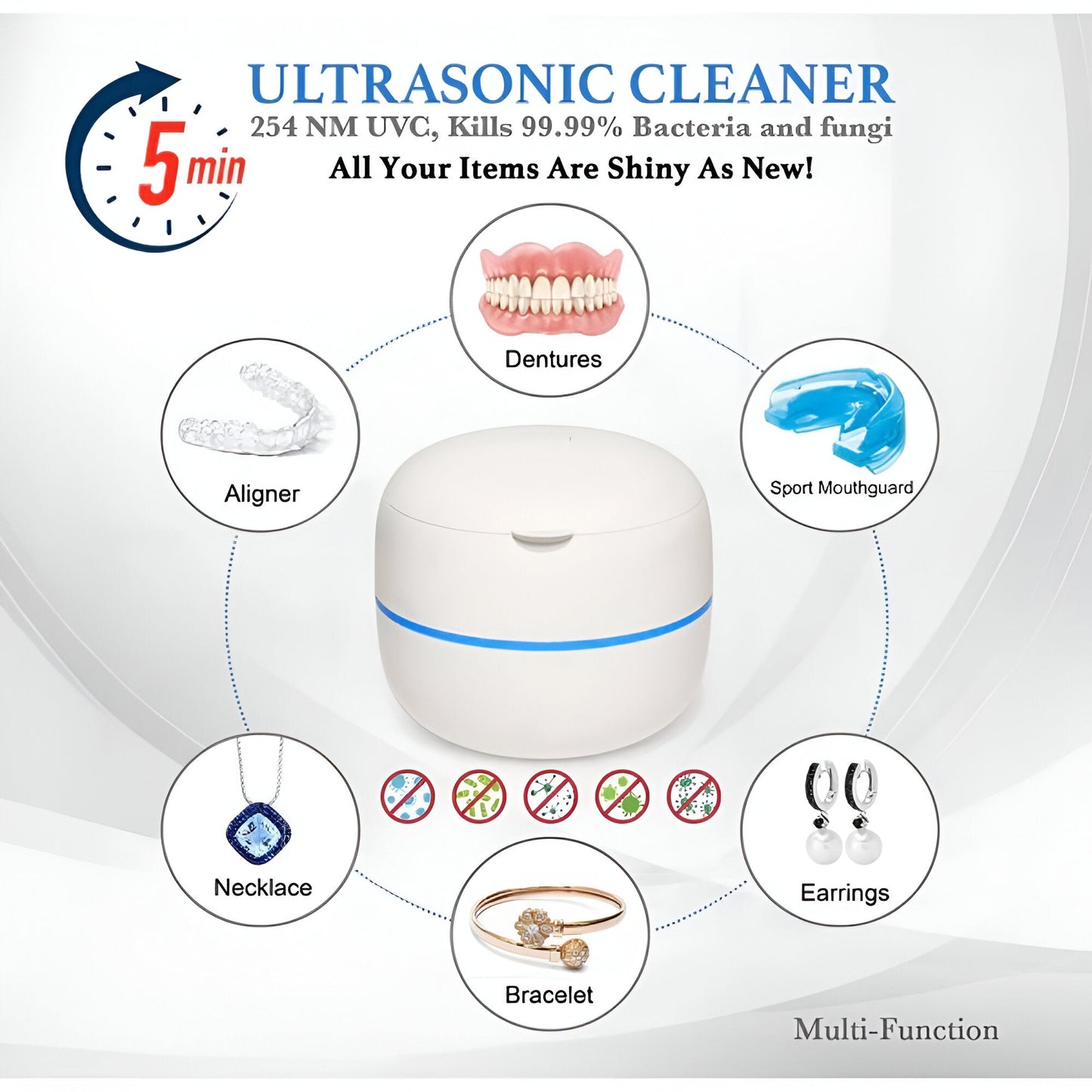 OralClean™ – Ultrasonic Multi-Purpose Cleaner